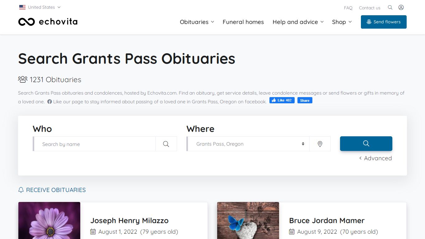Grants Pass Obituaries - Latest Obituaries in Grants Pass OR